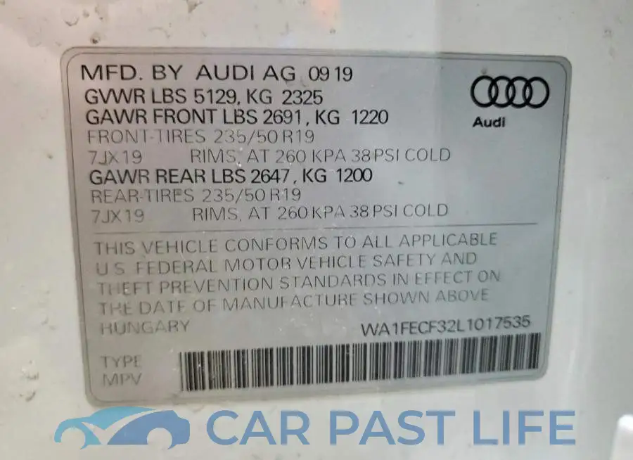 WA1FECF32L1017535# 14