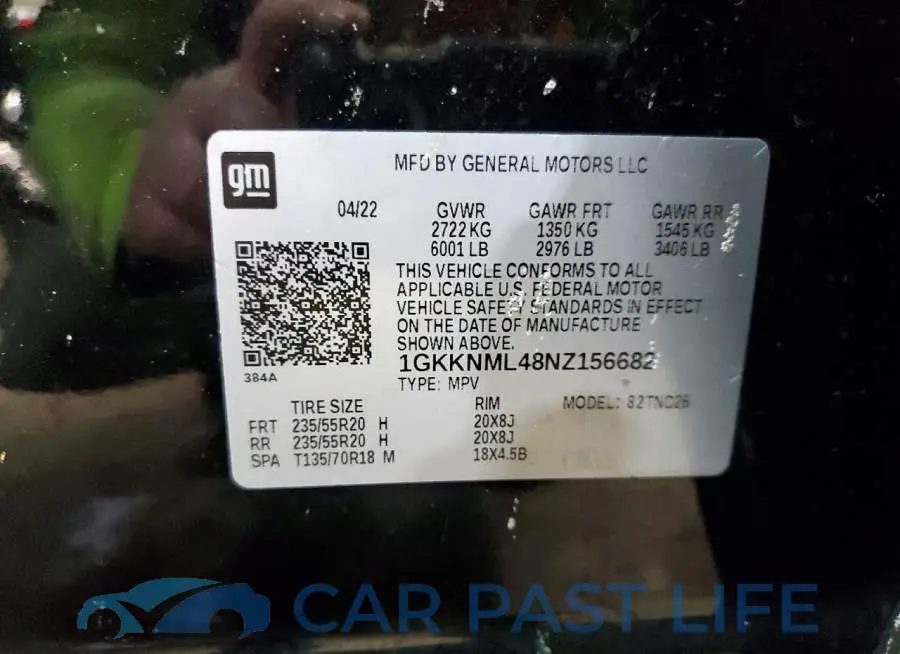 1GKKNML48NZ156682# 13