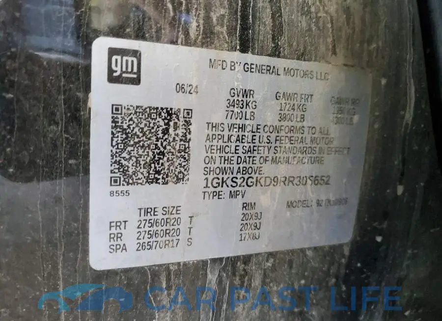 1GKS2GKD9RR305652# 14