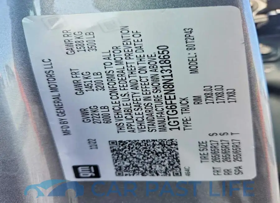 1GTG6FEN8N1318650# 12