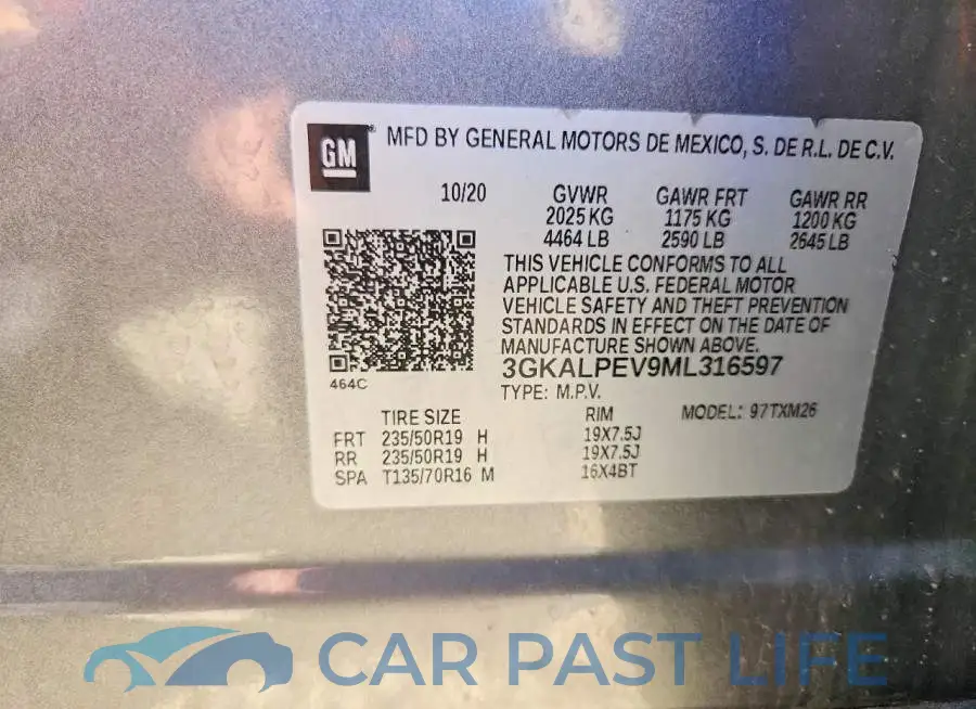 3GKALPEV9ML316597# 13