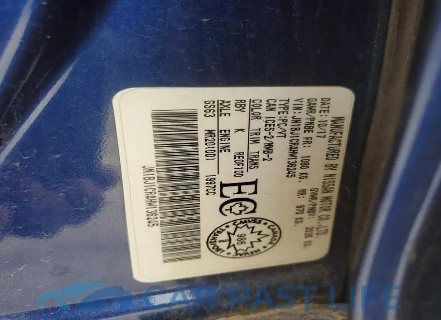 JN1BJ1CR4HW136245# 13
