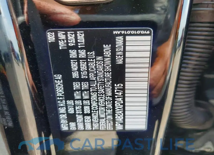 WP1AB2AYXPDA14715# 14