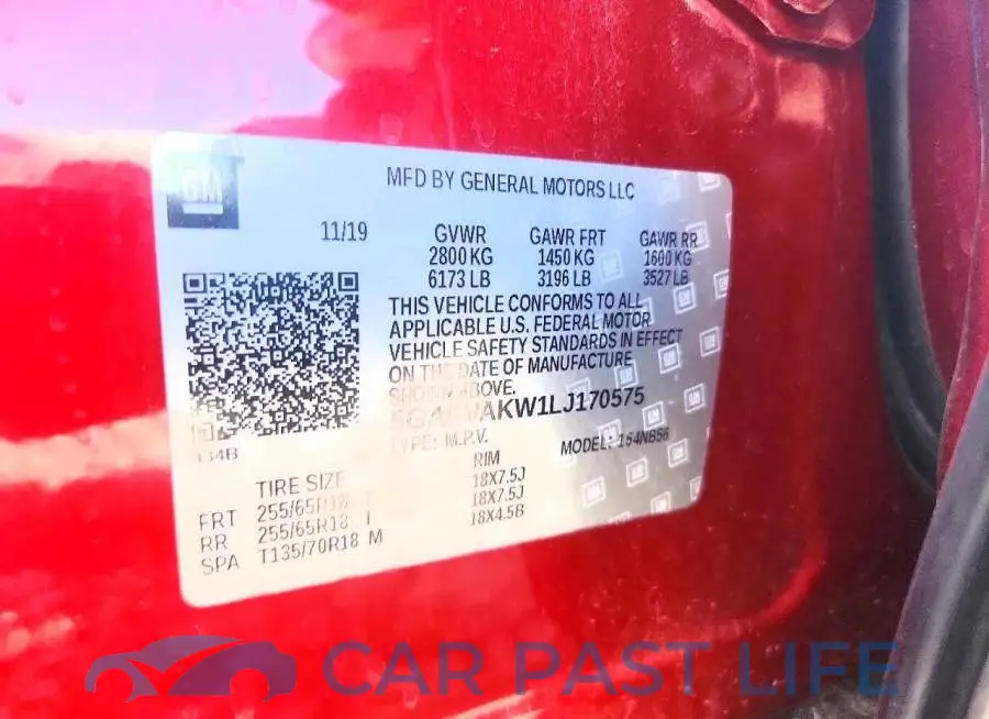 5GAEVAKW1LJ170575# 12