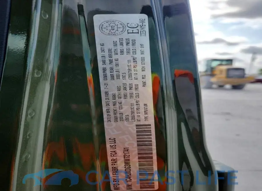 1C4HJXDG3MW721741# 12