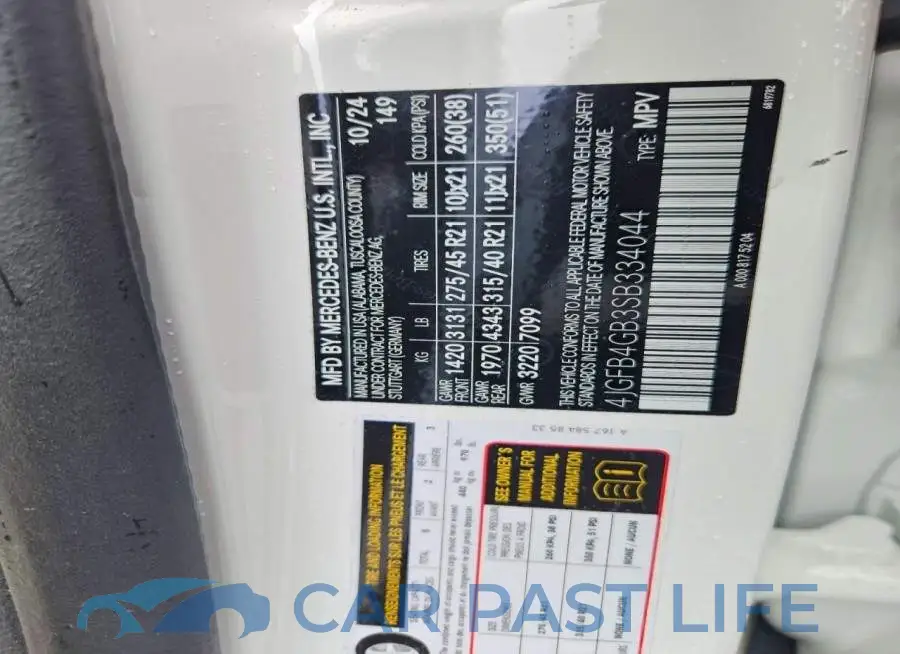 4JGFB4GB3SB334044# 13