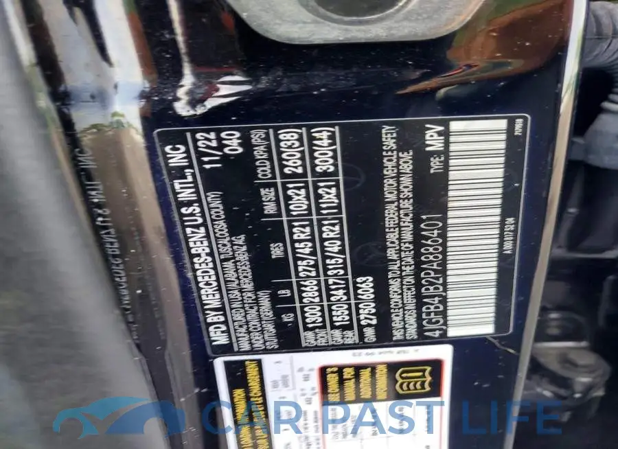4JGFB4JB2PA886401# 14