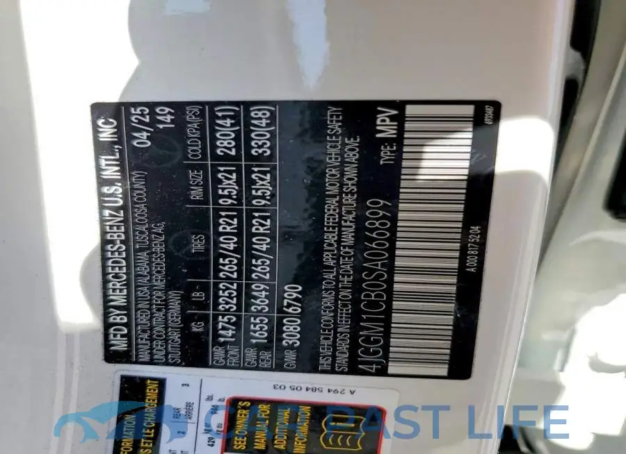 4JGGM1CB0SA066899# 14