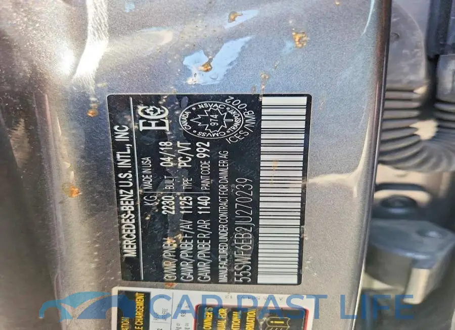 55SWF6EB2JU270239# 12