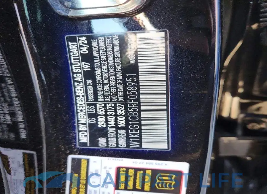 W1KEG1CB5RF058951# 10