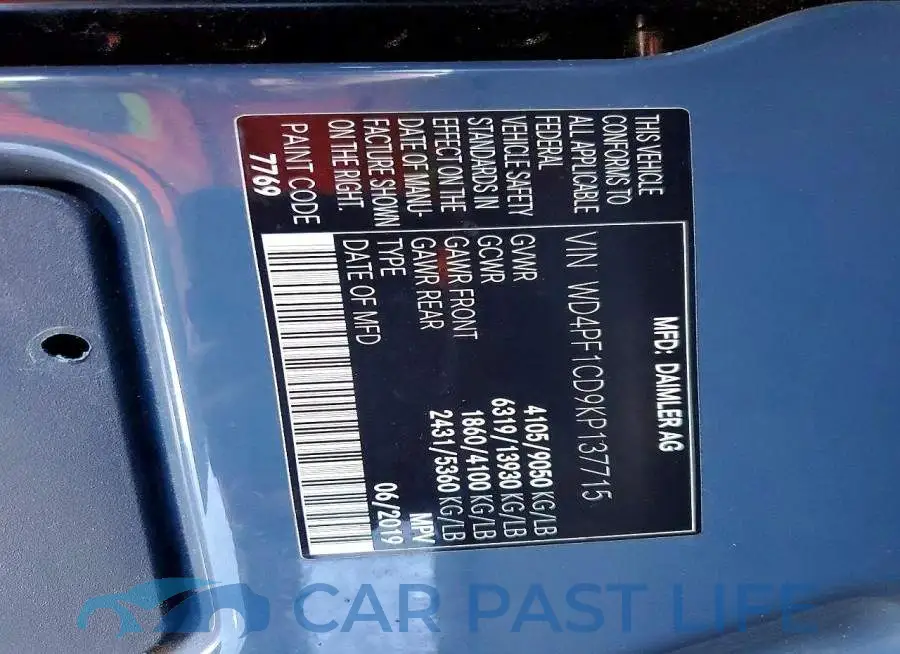 WD4PF1CD9KP137715# 13