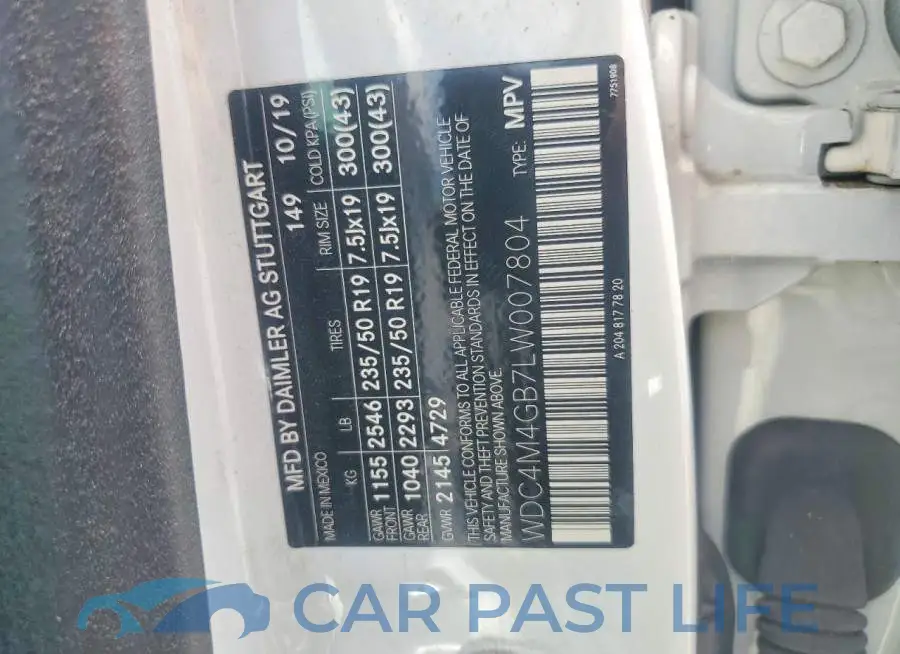 WDC4M4GB7LW007804# 12