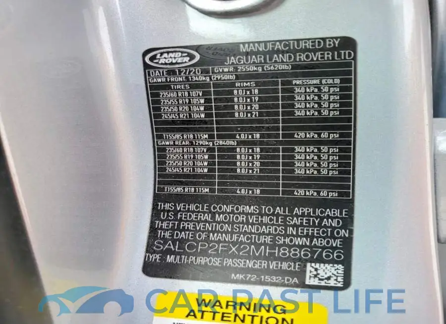 SALCP2FX2MH886766# 14