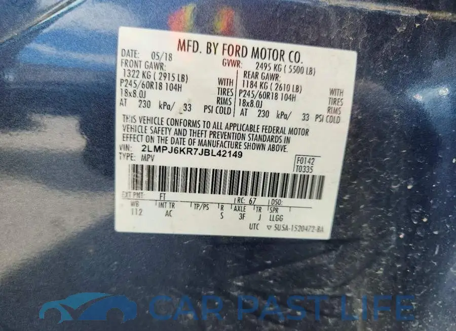 2LMPJ6KR7JBL42149# 13