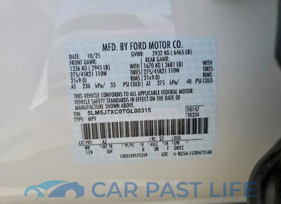 5LM5J7XC0TGL00315# 13