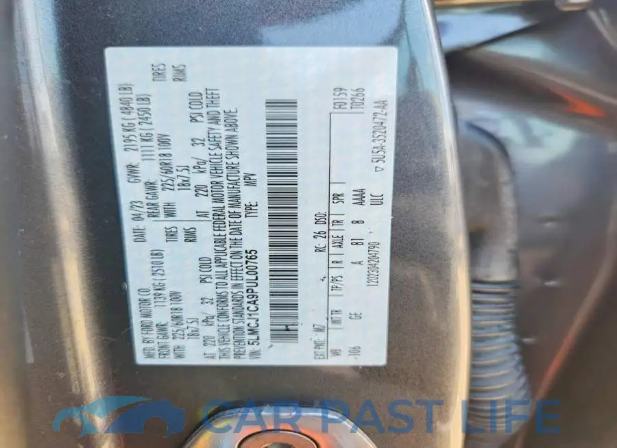 5LMCJ1CA9PUL00765# 13