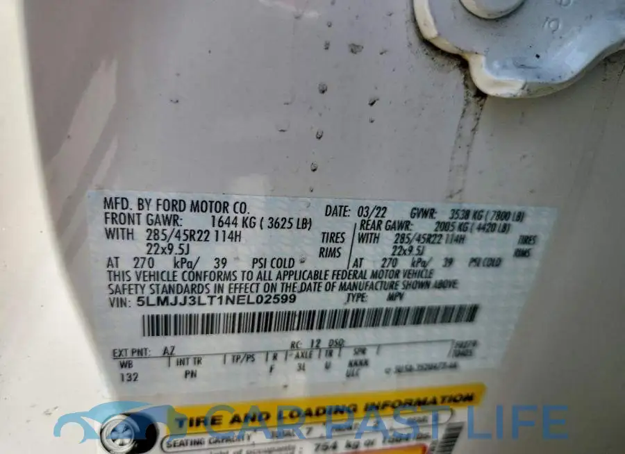 5LMJJ3LT1NEL02599# 13