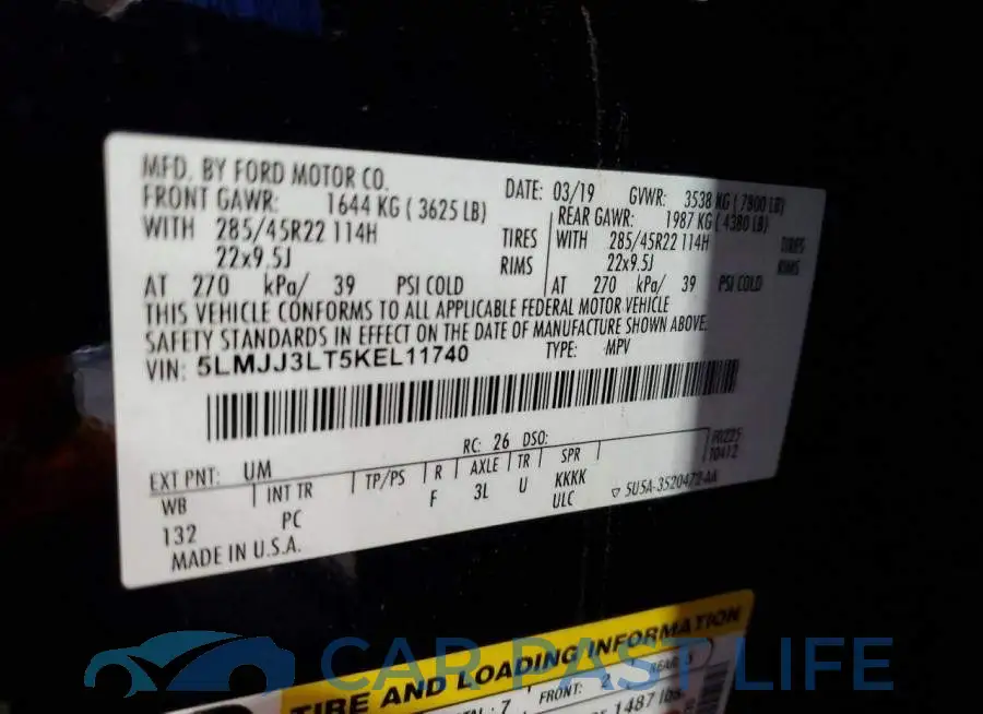 5LMJJ3LT5KEL11740# 13