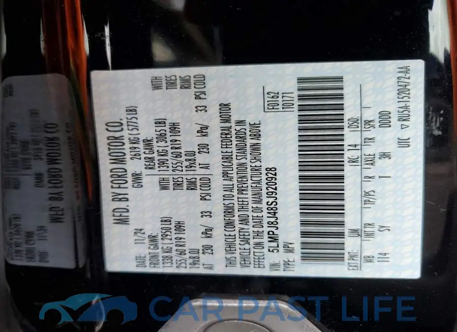 5LMPJ8J48SJ920928# 13