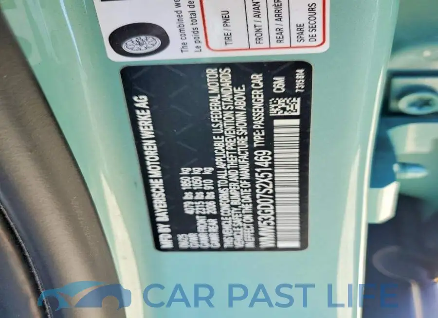 WMW53GD07S2X51469# 12