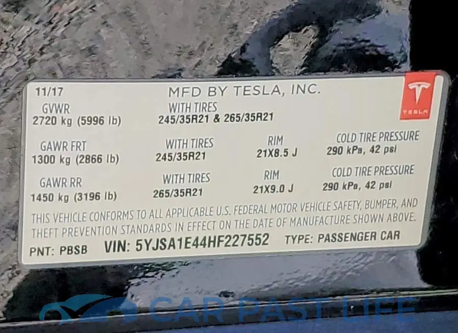 5YJSA1E44HF227552# 12