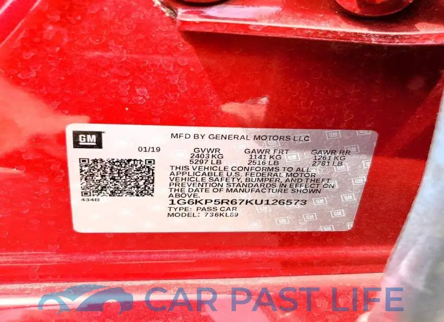 1G6KP5R67KU126573# 12
