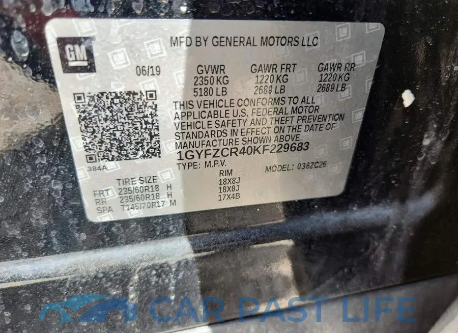 1GYFZCR40KF229683# 12