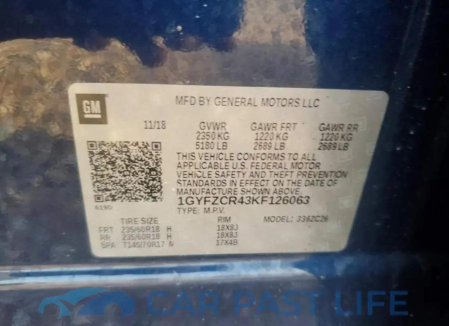 1GYFZCR43KF126063# 13