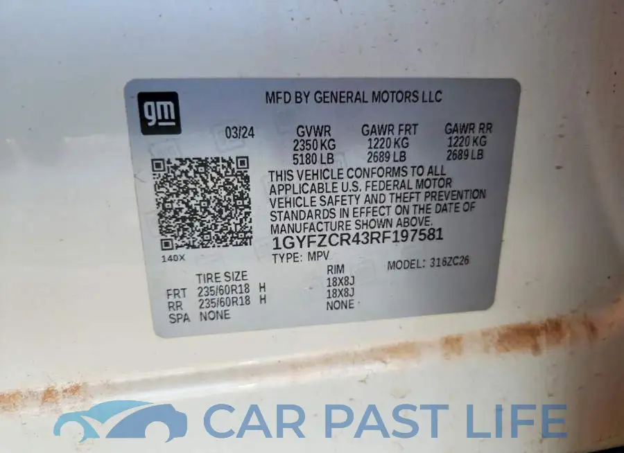 1GYFZCR43RF197581# 13