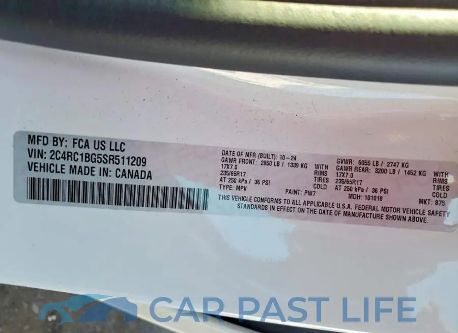 2C4RC1BG5SR511209# 13
