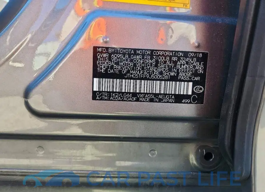 JTHC51FF9J5005281# 12
