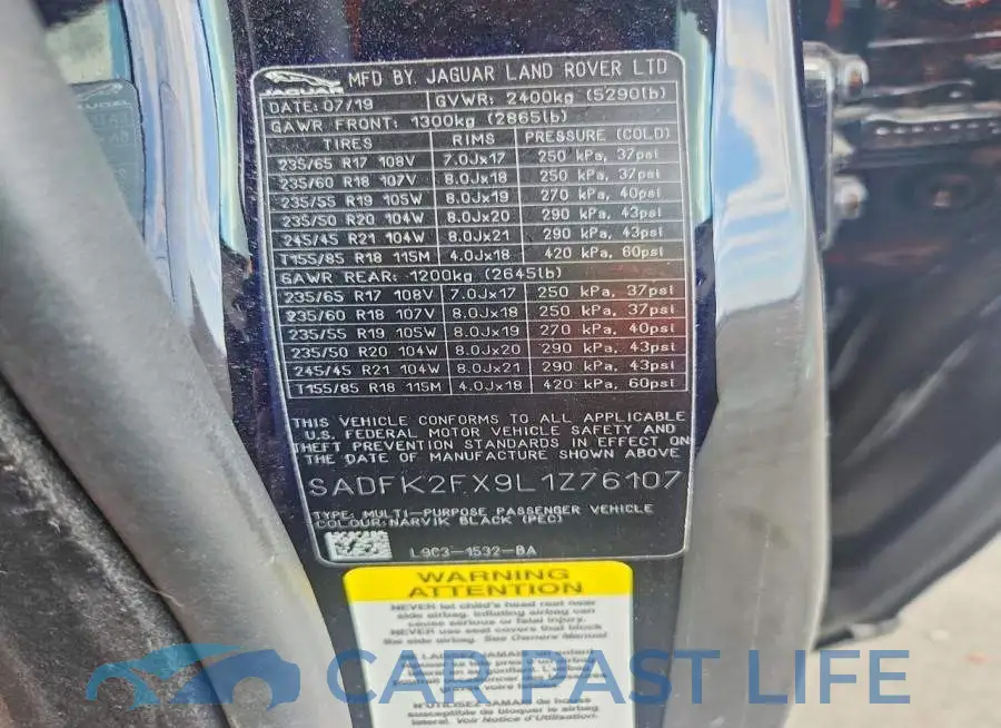 SADFK2FX9L1Z76107# 13