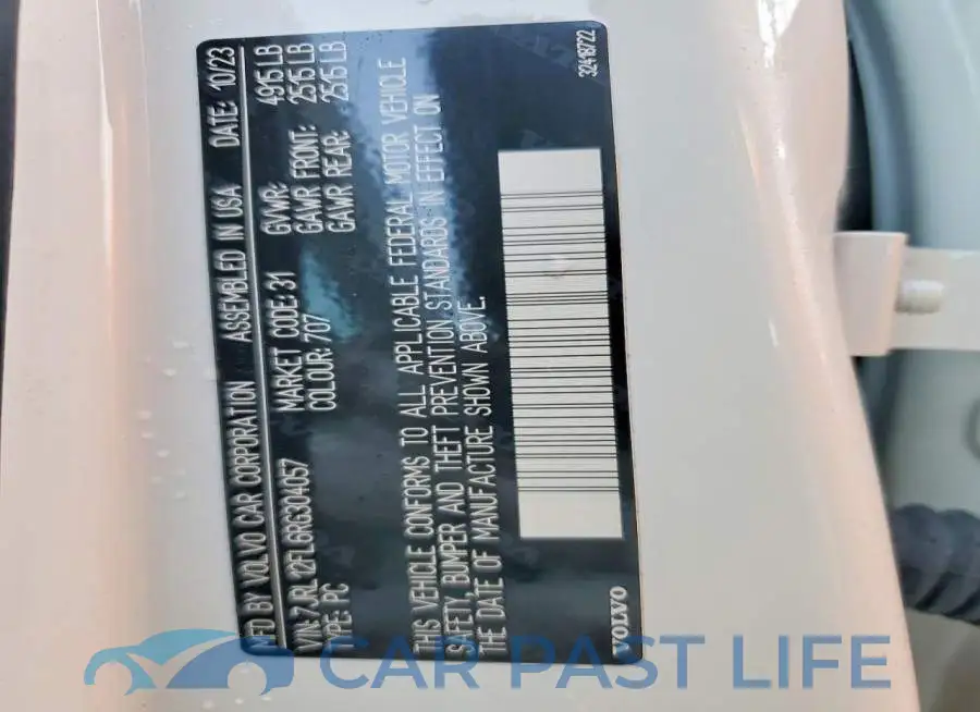 7JRL12FL6RG304057# 12