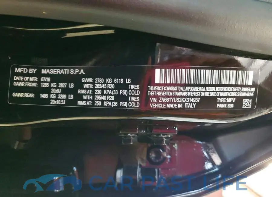 ZN661YUS2KX314937# 13