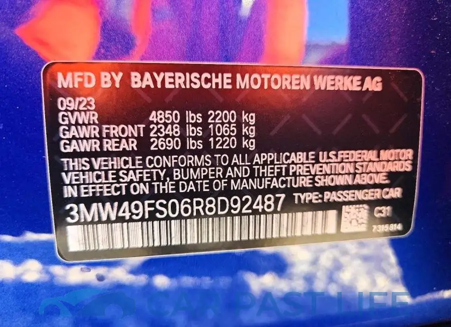 3MW49FS06R8D92487# 12
