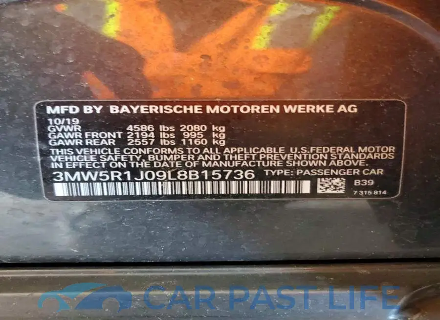 3MW5R1J09L8B15736# 12
