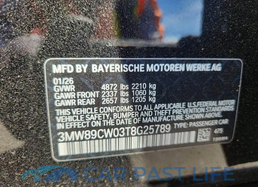 3MW89CW03T8G25789# 13