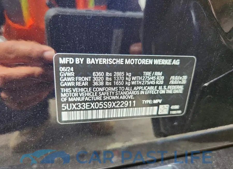 5UX33EX05S9X22911# 12