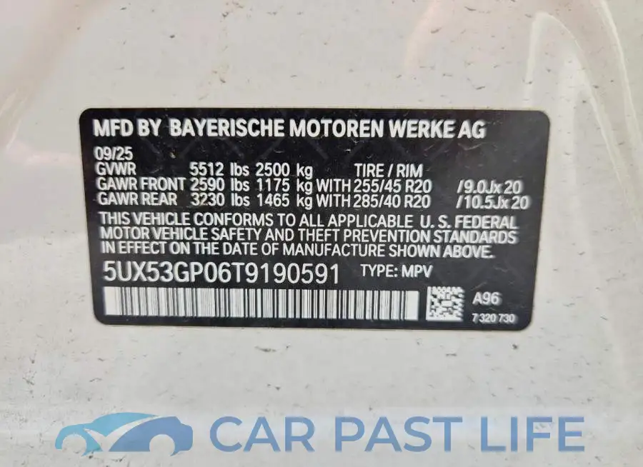 5UX53GP06T9190591# 13