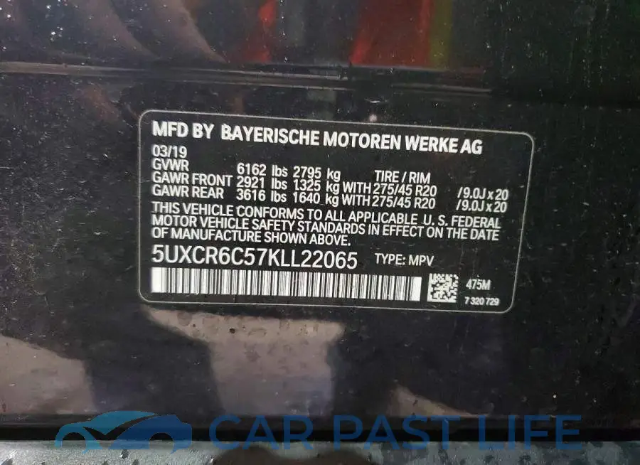 5UXCR6C57KLL22065# 14