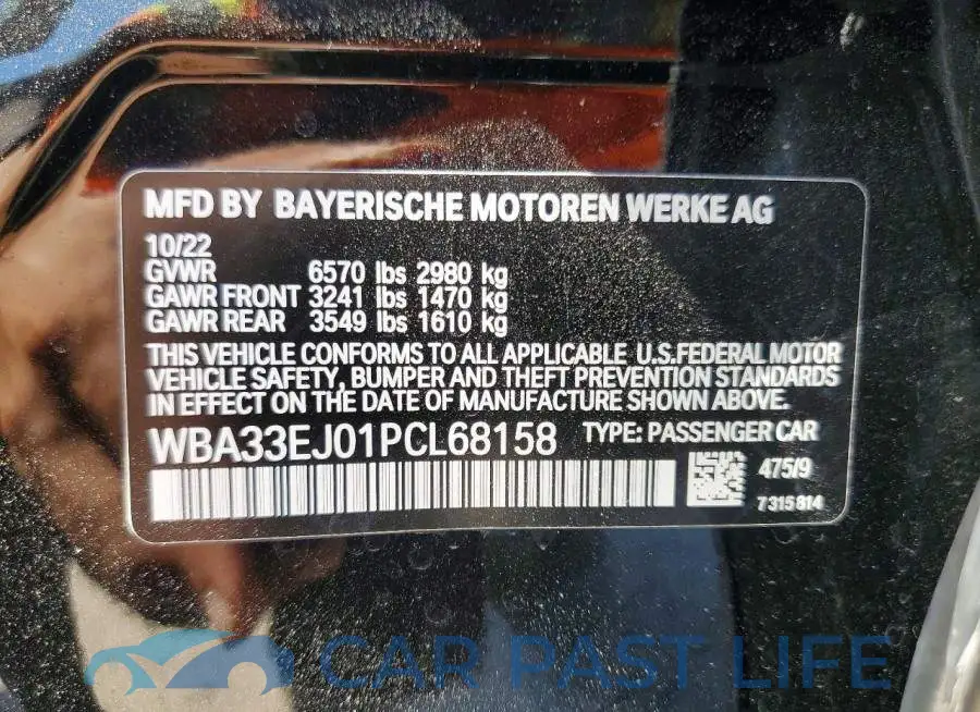WBA33EJ01PCL68158# 12