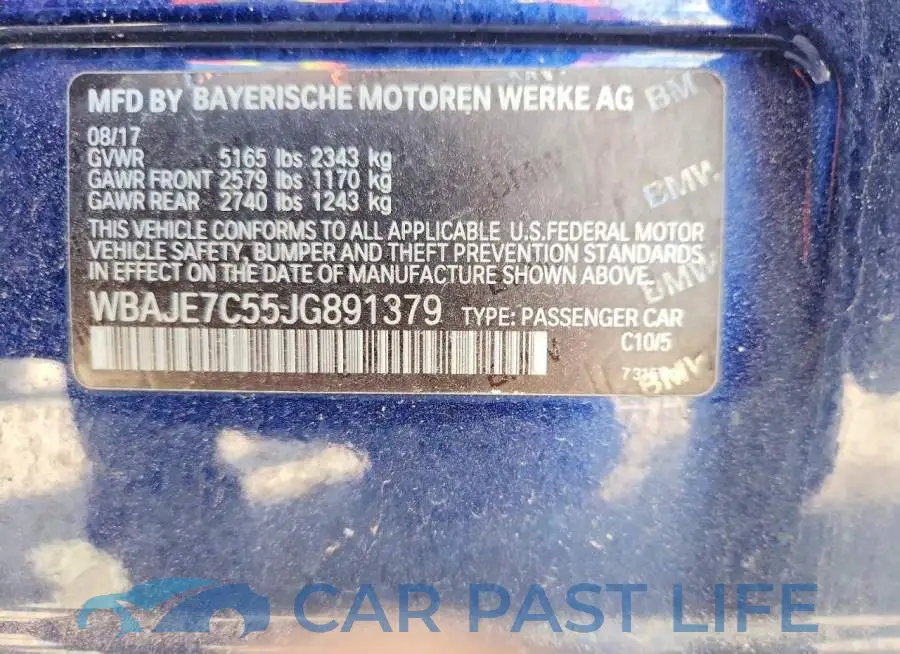 WBAJE7C55JG891379# 12