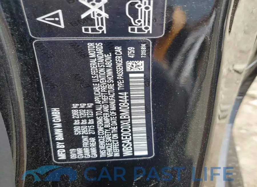 WBSAE0C0XLBM08444# 12