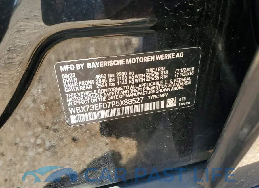 WBX73EF07P5X88527# 13