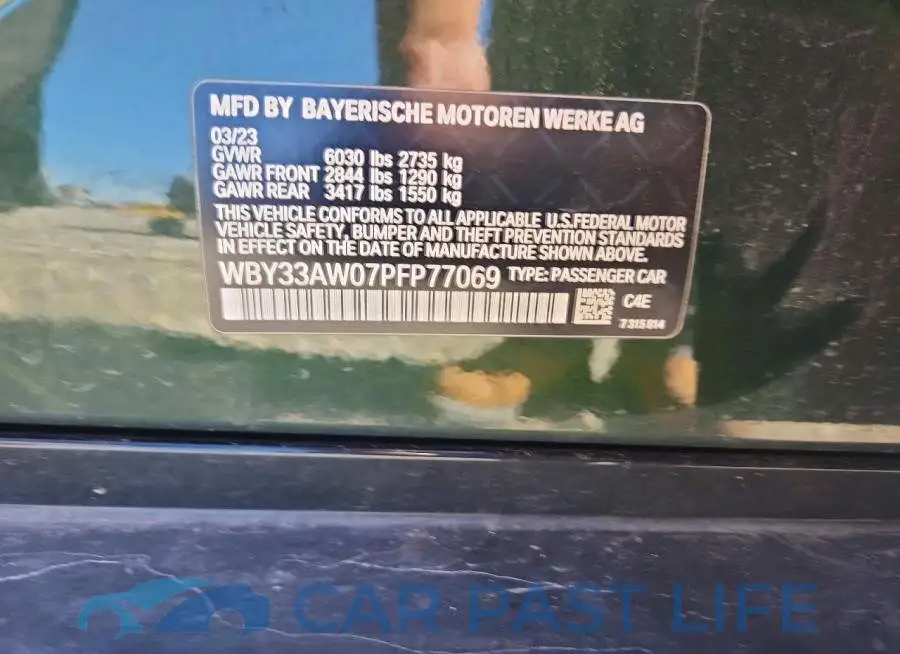 WBY33AW07PFP77069# 12