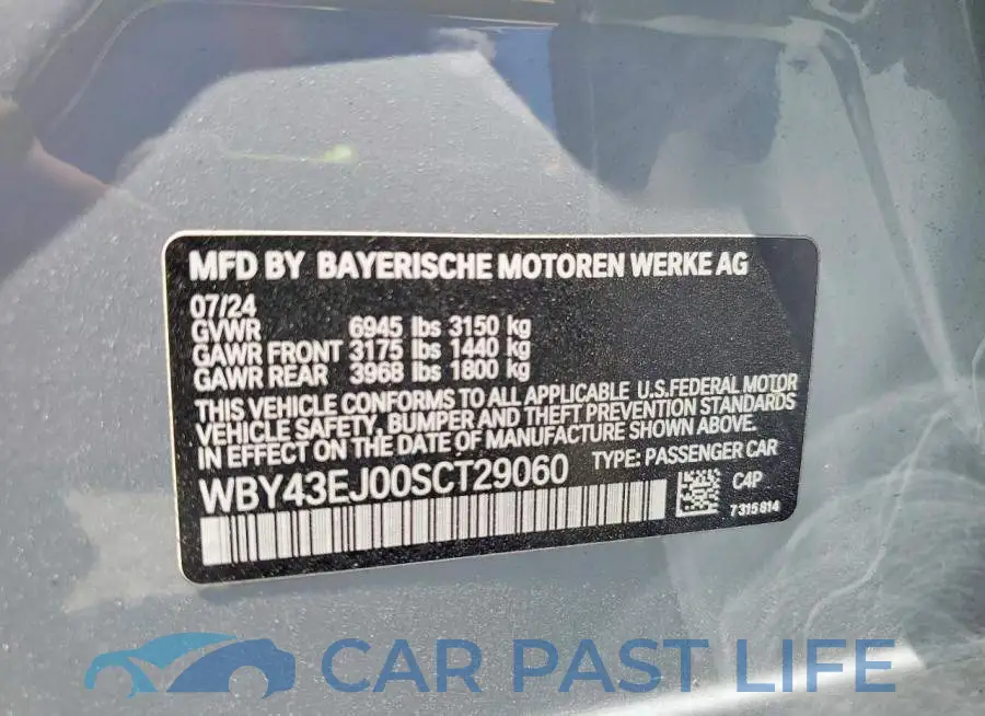 WBY43EJ00SCT29060# 12
