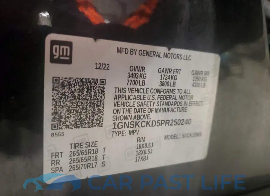 1GNSKCKD5PR250240# 14
