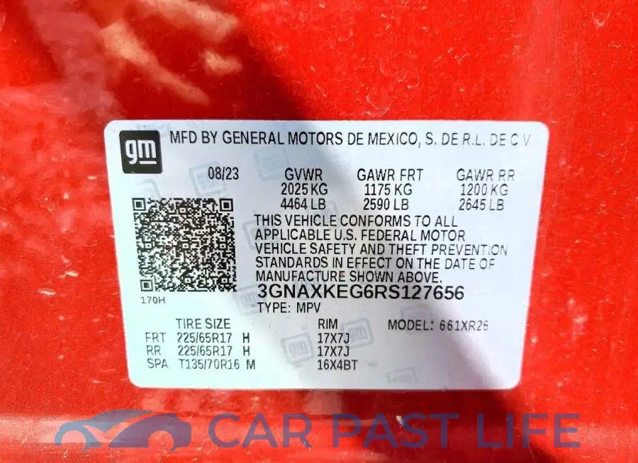 3GNAXKEG6RS127656# 13