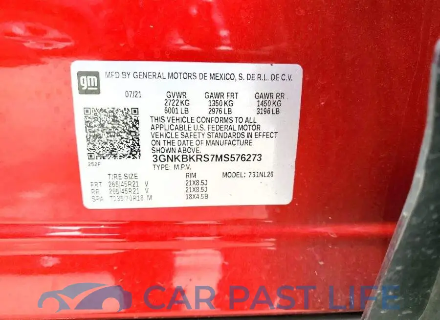 3GNKBKRS7MS576273# 13
