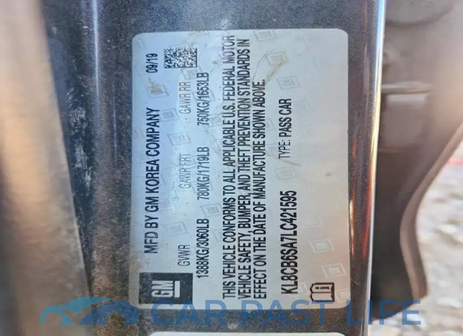KL8CB6SA7LC421595# 13
